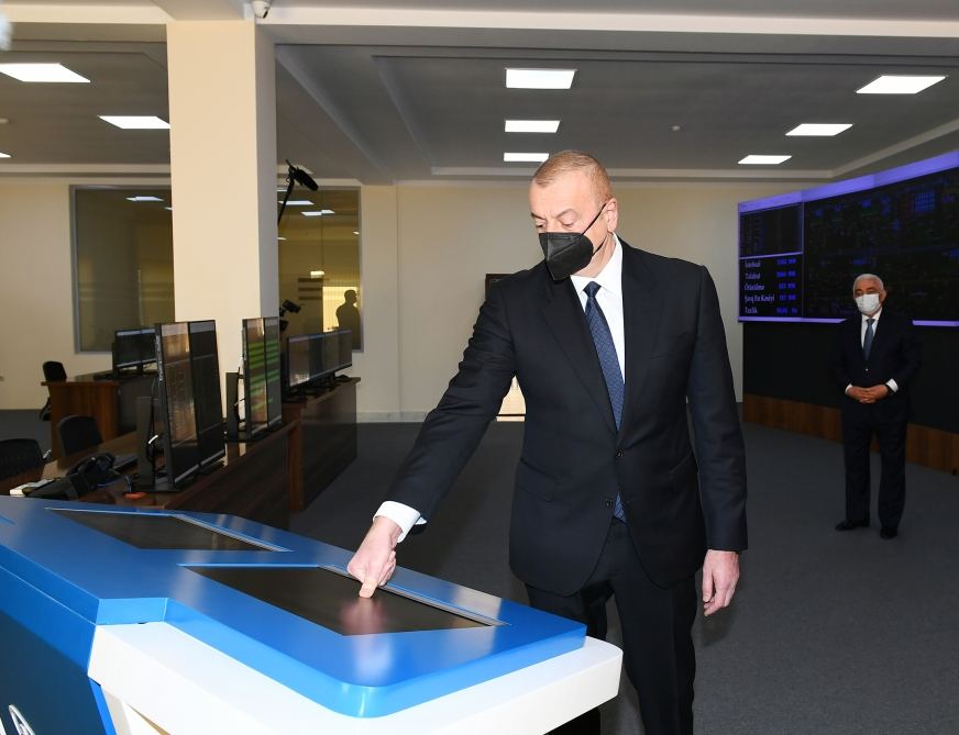 President Aliyev attends inauguration of Khirdalan substations in Absheron district (PHOTO)