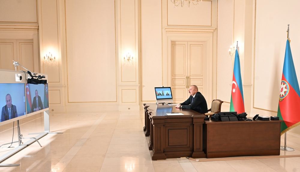 President Aliyev receives in video format president of US-based Foundation for Ethnic Understanding (PHOTO)