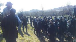 Представители дипкорпуса ознакомились с разрушенным армянами домом культуры в Джебраиле (ФОТО/ВИДЕО)