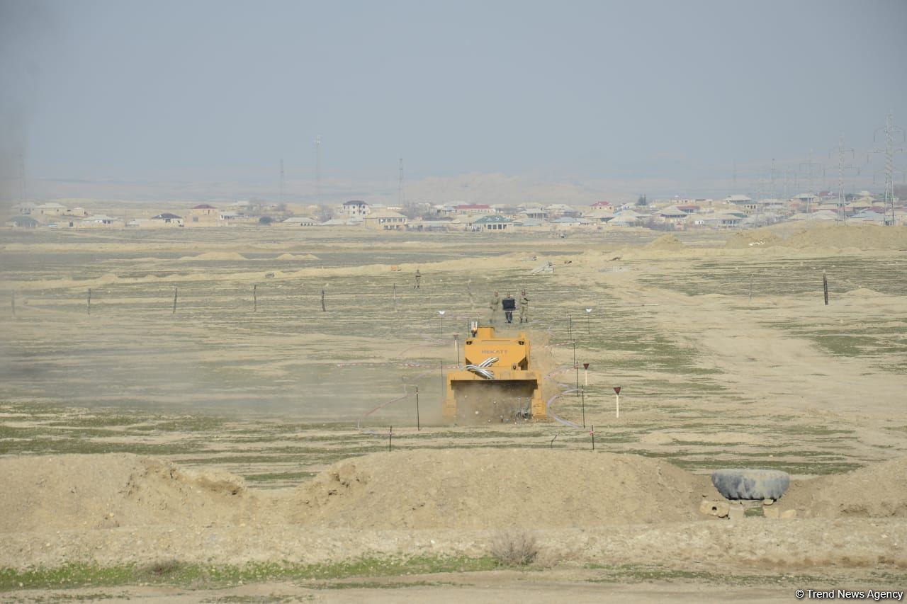 Azerbaijan carries out mine clearance using Turkish-made equipment (PHOTO/VIDEO)