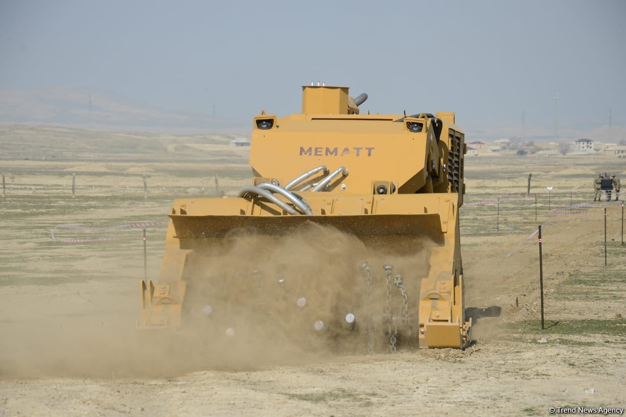 Azerbaijan carries out mine clearance using Turkish-made equipment (PHOTO/VIDEO)