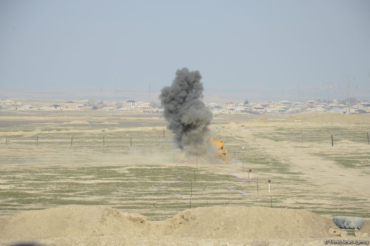 Azerbaijan carries out mine clearance using Turkish-made equipment (PHOTO/VIDEO)