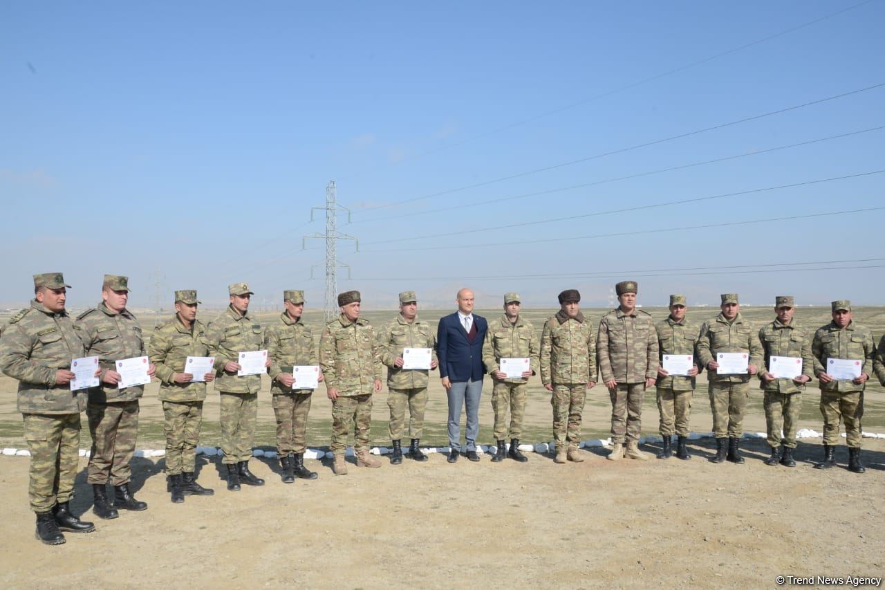 Azerbaijani sappers receive int'l certificates after completing 10-day demining course (PHOTO)