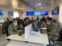 Группа российских и азербайджанских журналистов побывала в Турецко-российском совместном мониторинговом центре в Агдаме - репортаж Trend TV