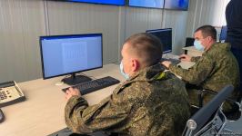 Группа российских и азербайджанских журналистов побывала в Турецко-российском совместном мониторинговом центре в Агдаме - репортаж Trend TV