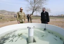 Azerbaijani president, first lady visit Fuzuli, Zangilan, Lachin and Jabrayil districts (PHOTO)