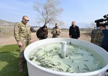 Azerbaijani president, first lady visit Fuzuli, Zangilan, Lachin and Jabrayil districts (PHOTO)