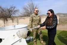 Azerbaijani president, first lady visit Fuzuli, Zangilan, Lachin and Jabrayil districts (PHOTO)