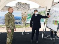 Azerbaijani president, first lady visit Fuzuli, Zangilan, Lachin and Jabrayil districts (PHOTO)