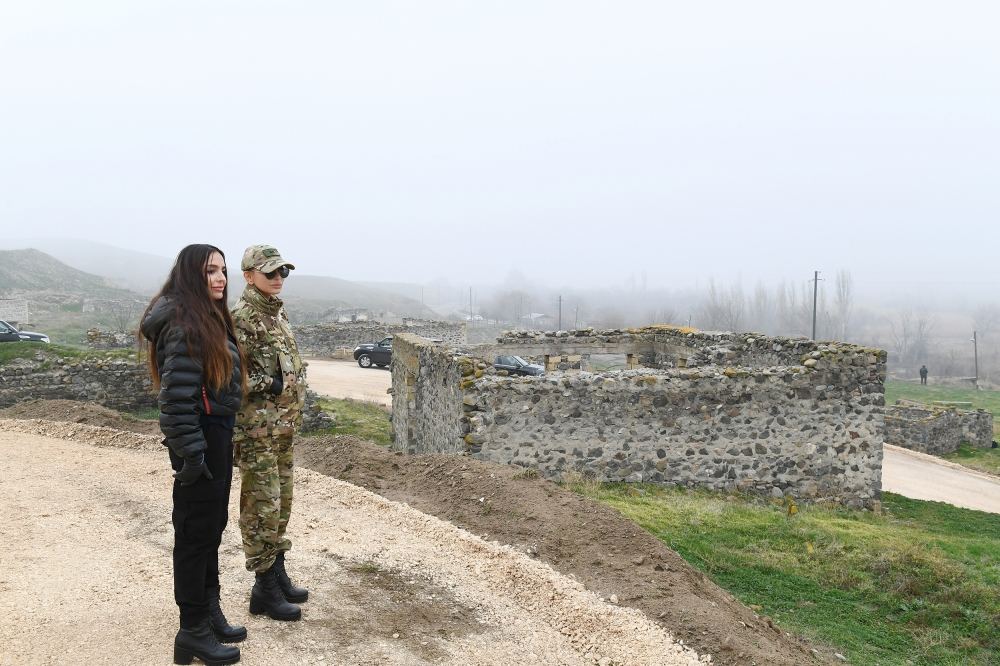Azerbaijani president, first lady visit Fuzuli, Zangilan, Lachin and Jabrayil districts (PHOTO)