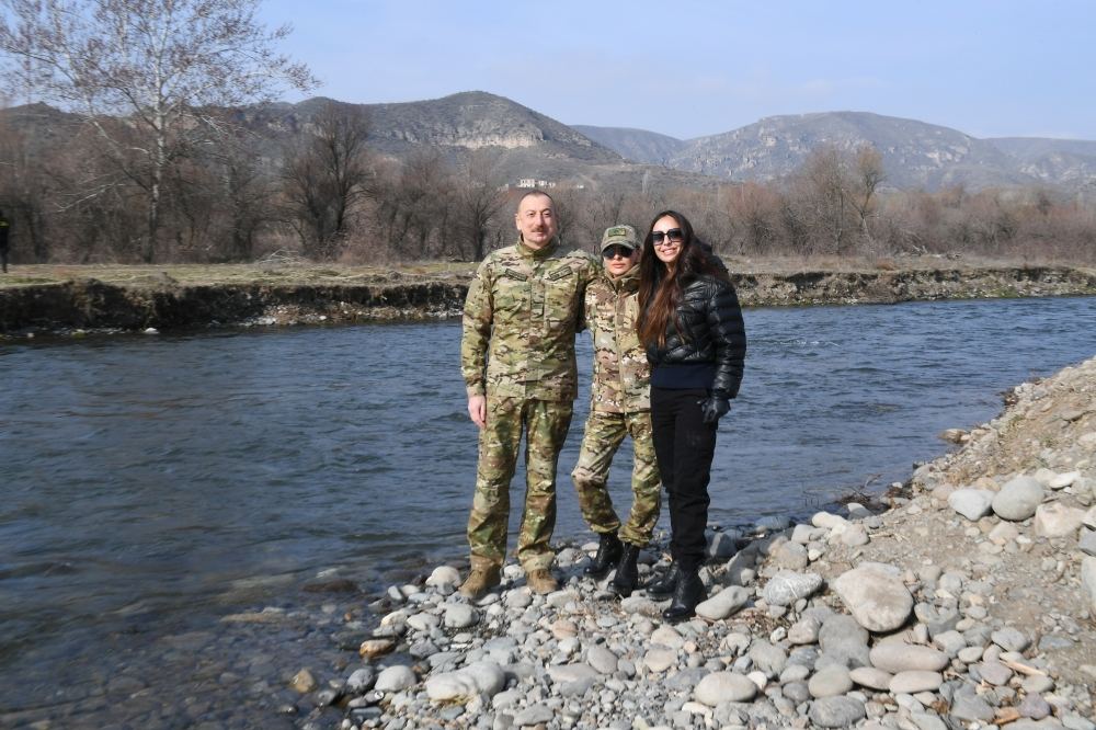 Azerbaijani president, first lady visit Fuzuli, Zangilan, Lachin and Jabrayil districts (PHOTO)