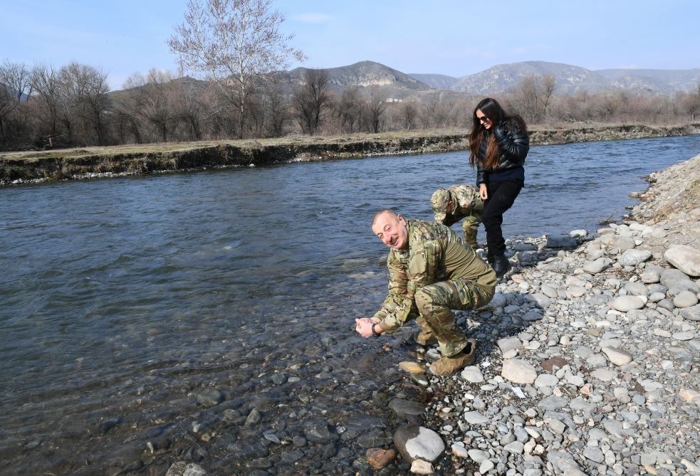 Azerbaijani president, first lady visit Fuzuli, Zangilan, Lachin and Jabrayil districts (PHOTO)