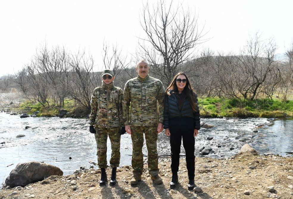 Azerbaijani president, first lady visit Fuzuli, Zangilan, Lachin and Jabrayil districts (PHOTO)