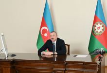 Президент Ильхам Алиев принял в видеоформате сопредседателя Международного центра Низами Гянджеви (ФОТО)