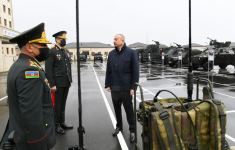 Президент Ильхам Алиев принял участие в открытии новопостроенной «Н-ской» воинской части Внутренних войск  (ФОТО/ВИДЕО)