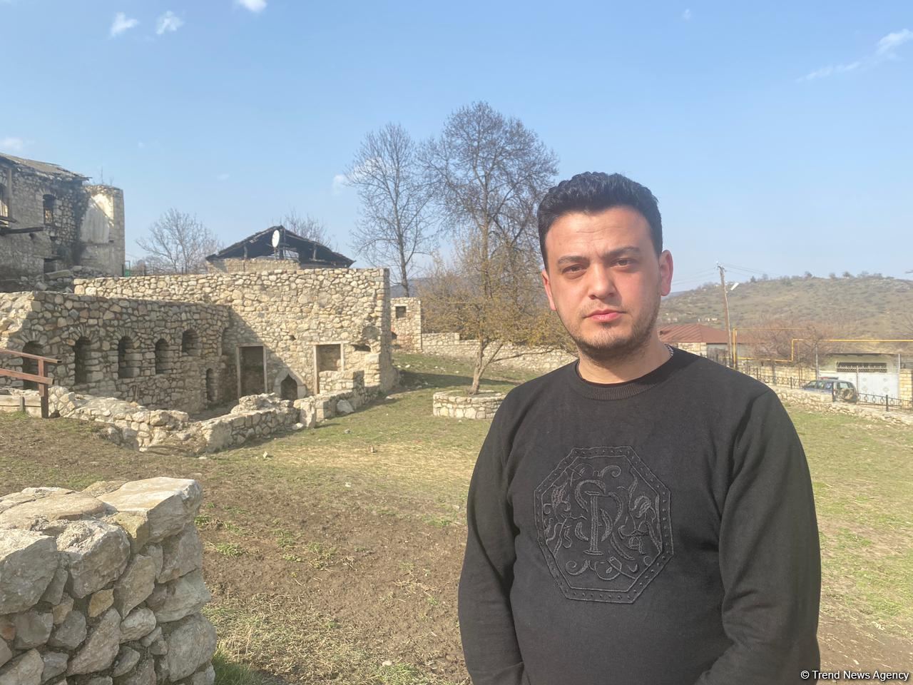 Azerbaijani journalists visit liberated Tugh village of Khojavand district (PHOTO/VIDEO)