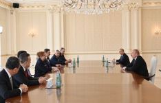 Azerbaijani president receives delegation led by Turkish trade minister (PHOTO)