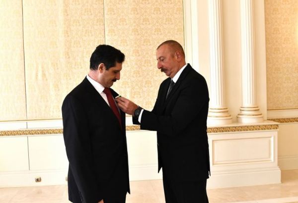 Azerbaijani president awards former Turkish ambassador with 'Dostlug' order