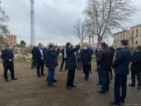 Делегация Тюркского совета осмотрела разрушенное здание Агдамского драматического театра (ФОТО)