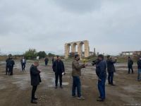 Делегация Тюркского совета осмотрела разрушенное здание Агдамского драматического театра (ФОТО)