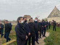 Делегация Тюркского совета побывала на разрушенном армянами кладбище Имарат (ФОТО/ВИДЕО)