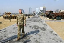 Президент Ильхам Алиев принял участие в открытии в Баку Парка военных трофеев (ФОТО/ВИДЕО)