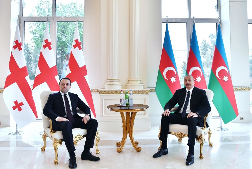 Президент Азербайджана Ильхам Алиев принял премьер-министра Грузии (ФОТО/ВИДЕО)
