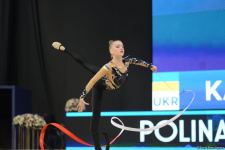 В Баку стартовал второй день соревнований Кубка мира по художественной гимнастике (ФОТО)