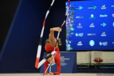Красота и грация - Лучшие моменты второго дня соревнований Кубка мира по художественной гимнастике в Баку (ФОТО)