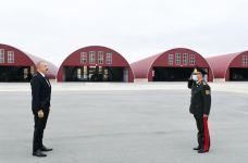 Президент Ильхам Алиев принял участие в открытии военного аэродрома Отдельной общевойсковой армии (ФОТО)