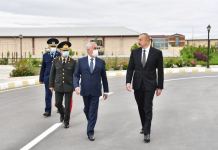 Президент Ильхам Алиев принял участие в открытии военного аэродрома Отдельной общевойсковой армии (ФОТО)