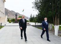 Президент Ильхам Алиев принял участие в открытии проекта реконструкции систем питьевого водоснабжения в Ордубаде (ФОТО)