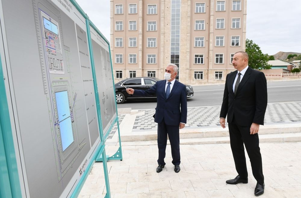 Президент Ильхам Алиев принял участие в открытии проекта реконструкции систем питьевого водоснабжения в Ордубаде (ФОТО)