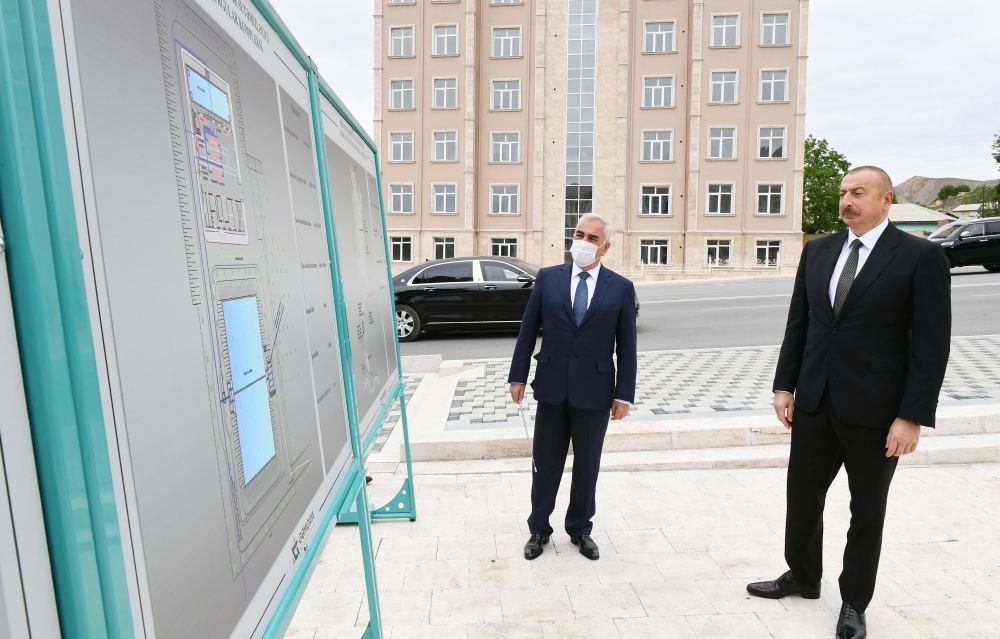 Президент Ильхам Алиев принял участие в открытии проекта реконструкции систем питьевого водоснабжения в Ордубаде (ФОТО)
