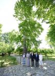 Президент Ильхам Алиев и Первая леди Мехрибан Алиева посетили среднюю школу №1 в поселке Нидж и церковь Святого Елисея «Чотари» (ФОТО)