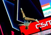 Best moments of first day of Aerobic Gymnastics World Age Group Competition in Baku (PHOTO)