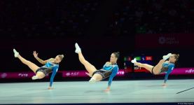 Best moments of first day of Aerobic Gymnastics World Championships in Baku (PHOTO)