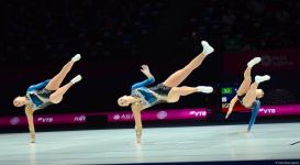 Best moments of first day of Aerobic Gymnastics World Championships in Baku (PHOTO)