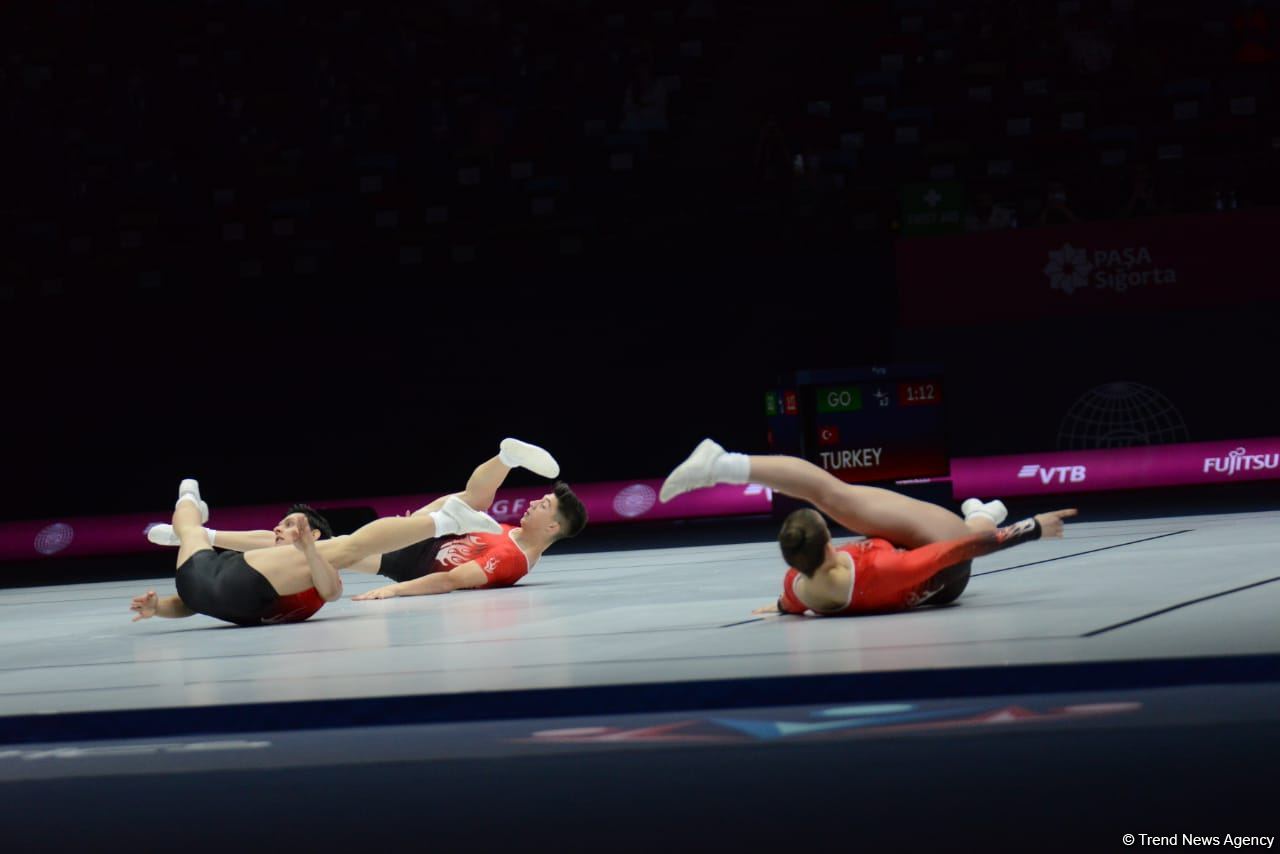 В Баку стартовал первый день 16-го чемпионата мира по аэробной гимнастике (ФОТО)