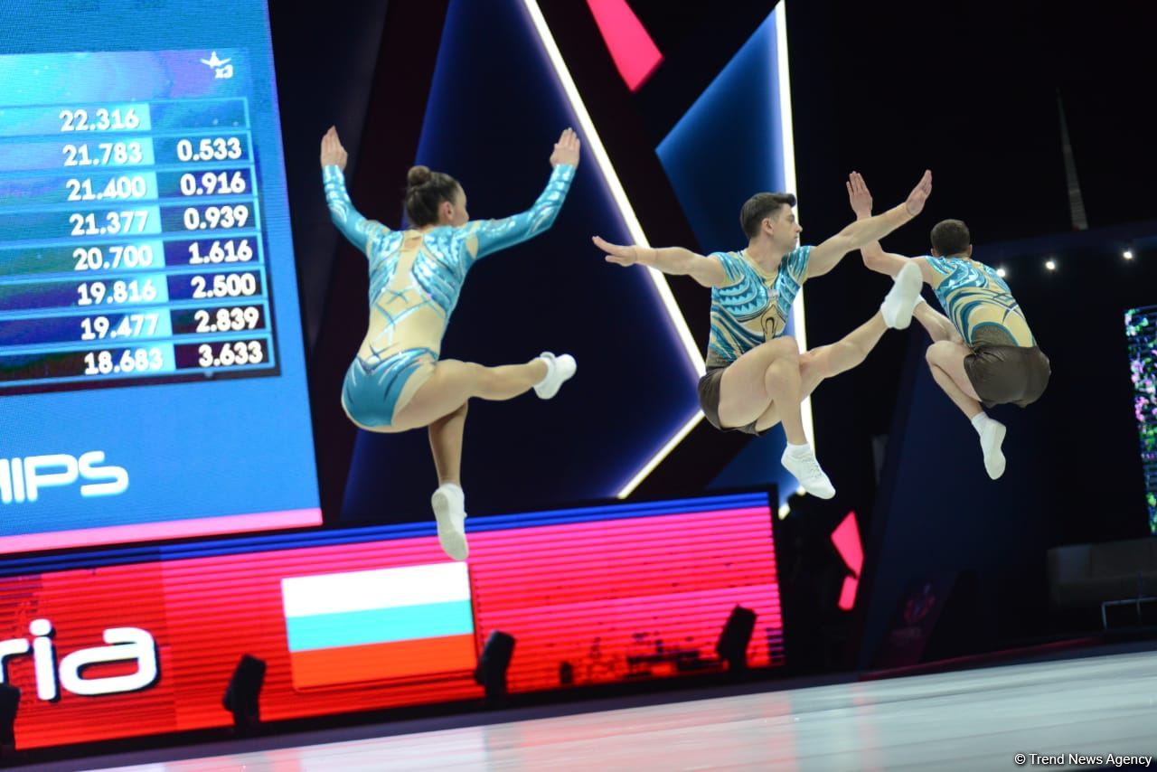В Баку стартовал первый день 16-го чемпионата мира по аэробной гимнастике (ФОТО)