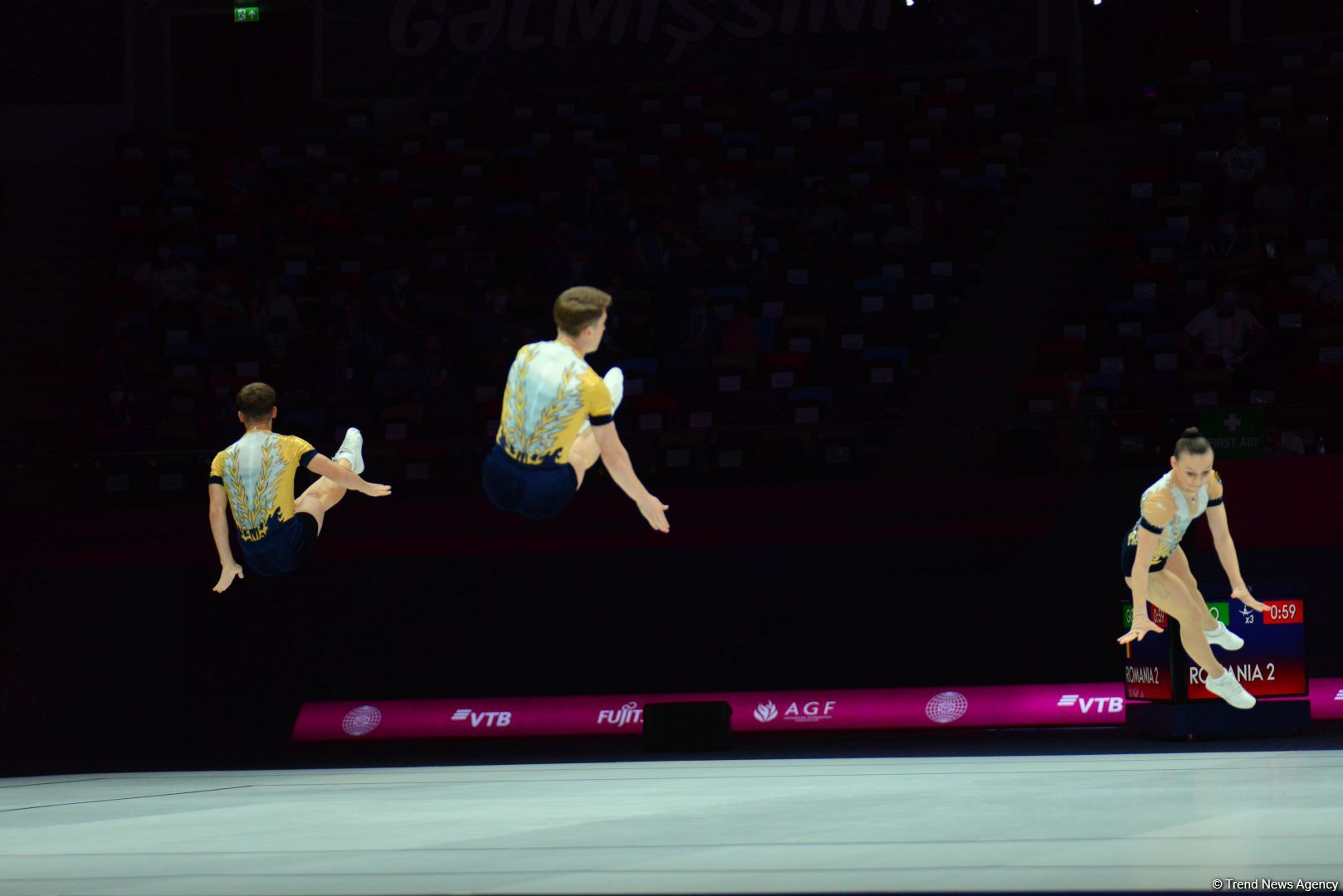 Best moments of first day of Aerobic Gymnastics World Championships in Baku (PHOTO)