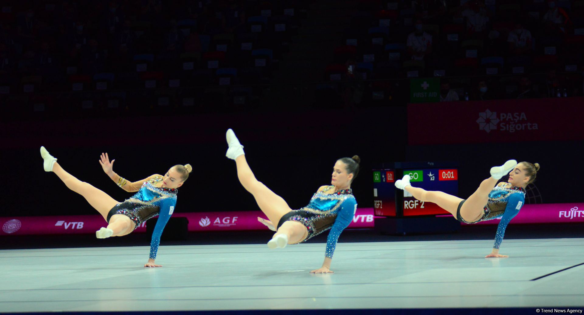 Best moments of first day of Aerobic Gymnastics World Championships in Baku (PHOTO)