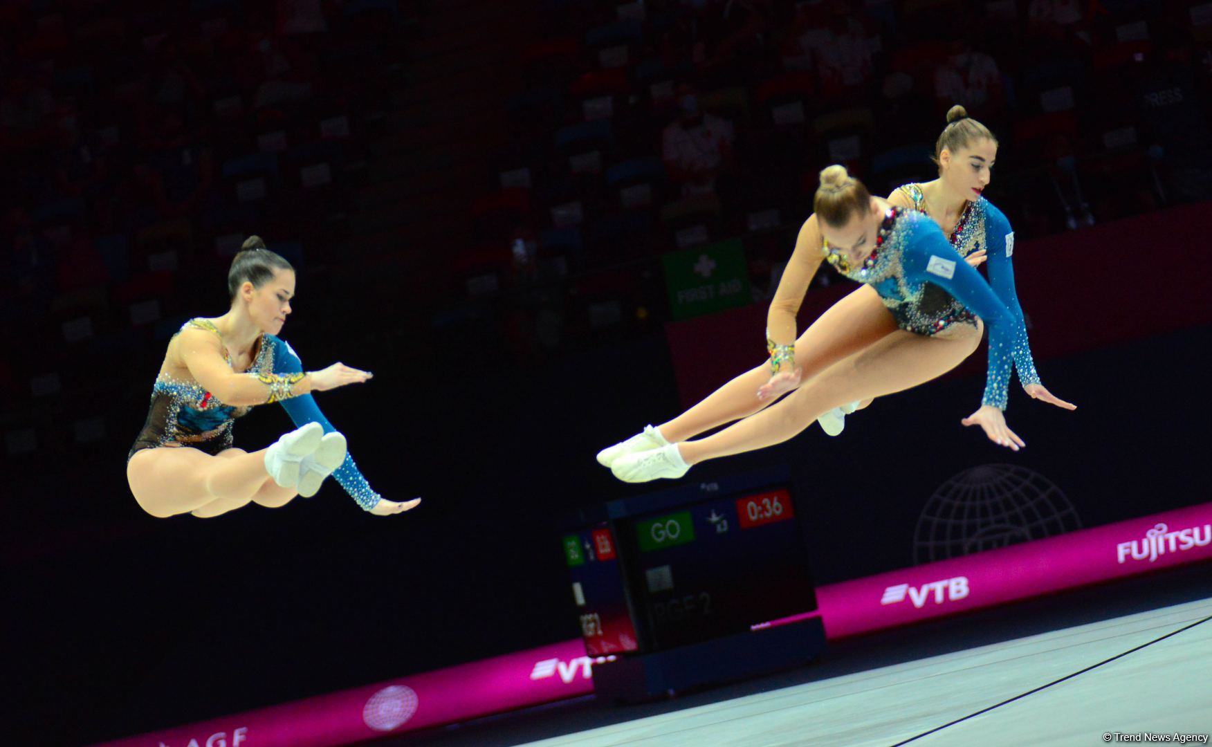 Best moments of first day of Aerobic Gymnastics World Championships in Baku (PHOTO)