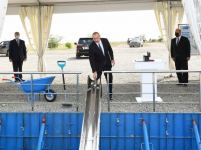 Azerbaijani president attends groundbreaking ceremony for Aghdam Industry Park (PHOTO)