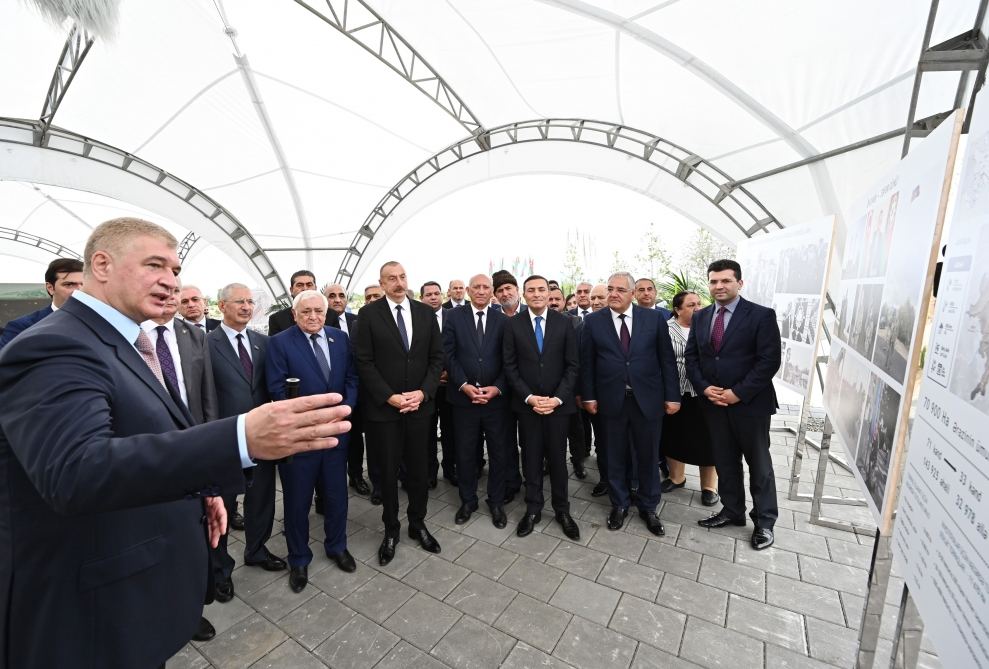 Президент Ильхам Алиев принял участие в церемонии, посвященной началу восстановления города Агдам (ФОТО/ВИДЕО)