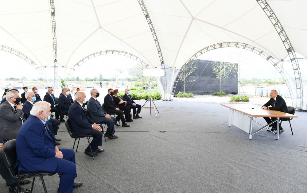 Президент Ильхам Алиев принял участие в церемонии, посвященной началу восстановления города Агдам (ФОТО/ВИДЕО)