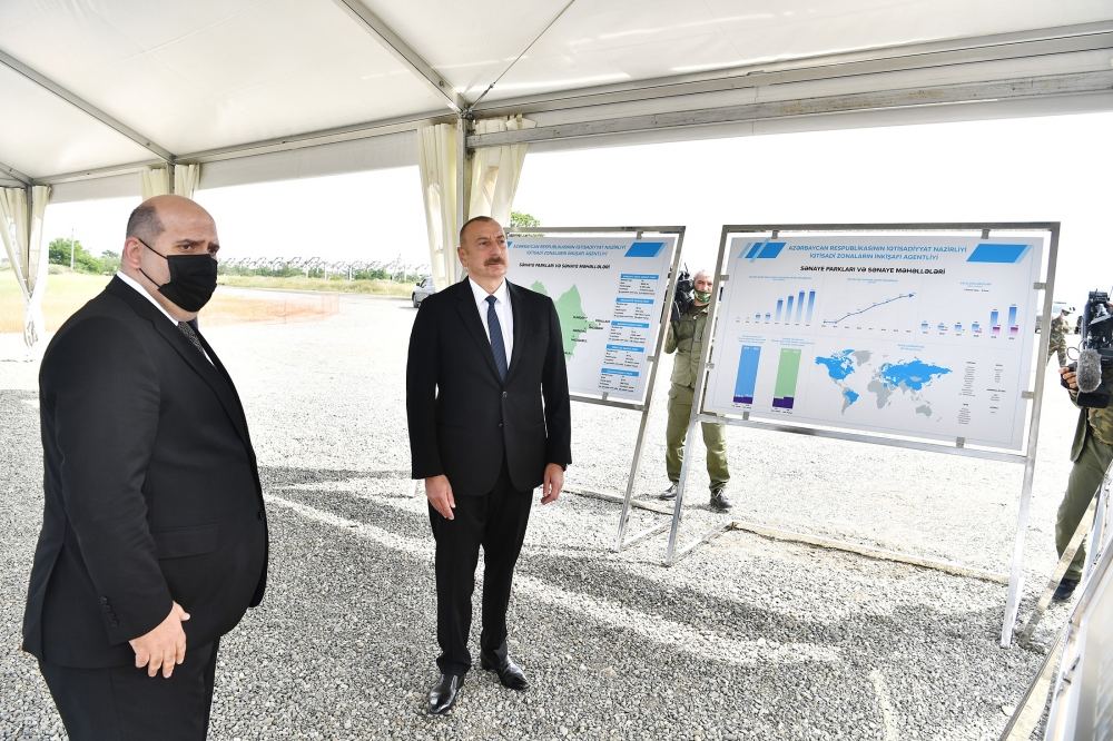 Azerbaijani president attends groundbreaking ceremony for Aghdam Industry Park (PHOTO)