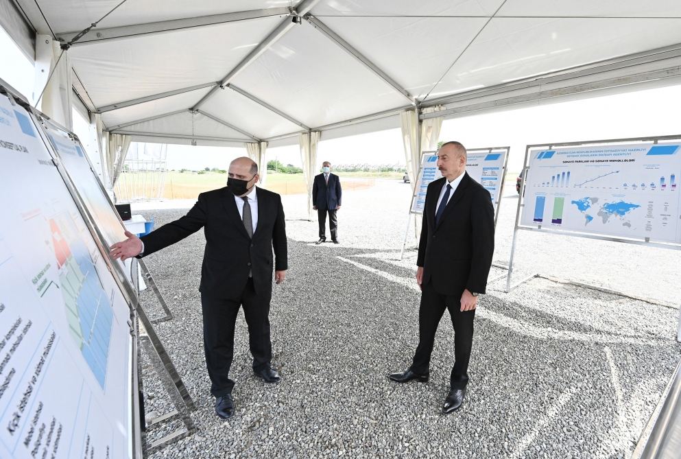 Azerbaijani president attends groundbreaking ceremony for Aghdam Industry Park (PHOTO)