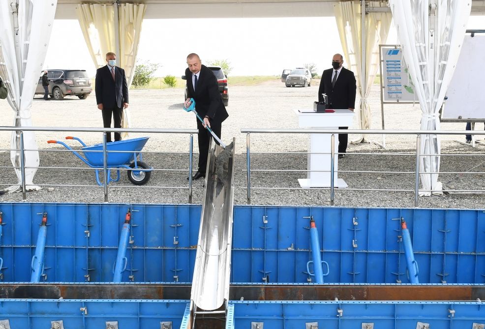 Azerbaijani president attends groundbreaking ceremony for Aghdam Industry Park (PHOTO)
