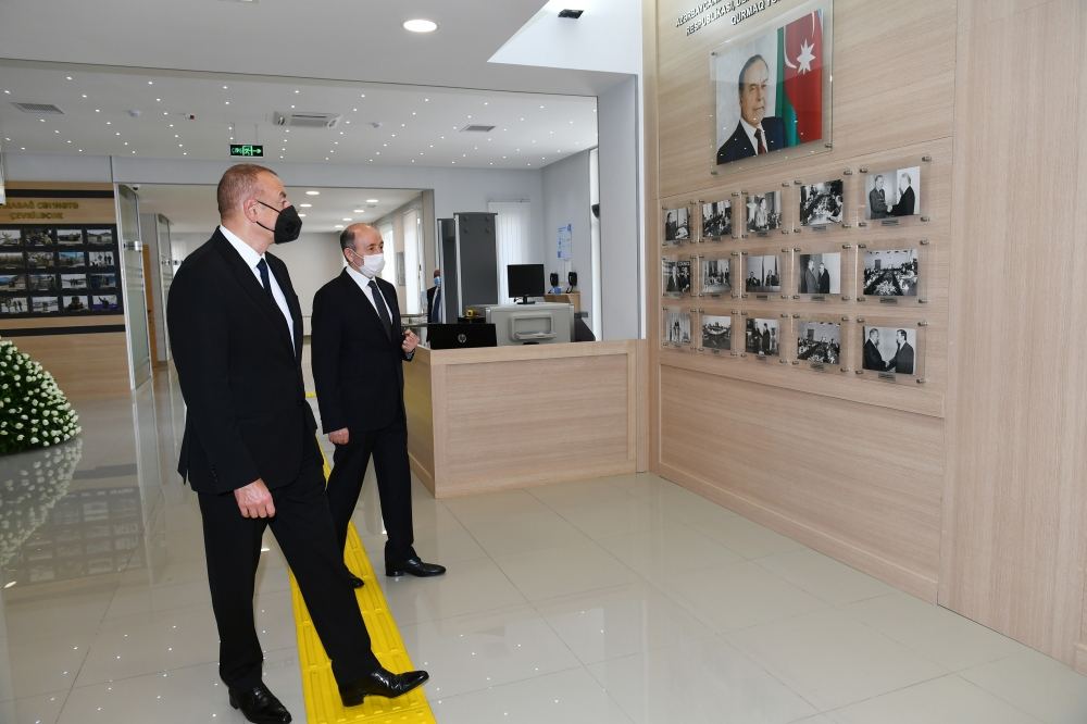 President Ilham Aliyev attended inauguration of new building of Surakhani District Court  (PHOTO)